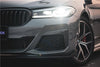 TAKD Carbon Dry Carbon Fiber Front Bumper Canards for BMW 5 Series G30 2021 - ON Facelift - Performance SpeedShop