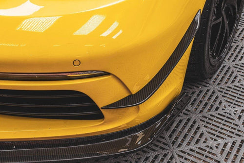 TAKD Carbon Dry Carbon Fiber Front Bumper Canards for Porsche 718 Boxster / Cayman - Performance SpeedShop