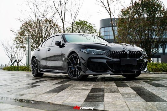 BMW 8 Series M850 840 (With M-Package Bumper) G14 G15 G16 2018 2019 2020 2021 2022 2023 2024 with Aftermarket Parts - V1 Style Front Lip Pre-preg Carbon Fiber from TAKD Carbon