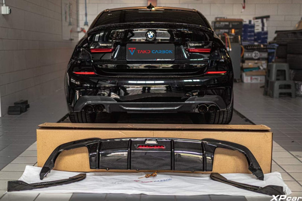 BMW 3 Series G20 Carbon Fiber Diffuser & Canards – Performance SpeedShop