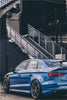 TAKD Carbon Dry Carbon Fiber Rear Diffuser for Audi RS3 2018-2020 - Performance SpeedShop