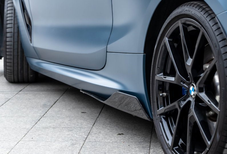 TAKD Carbon Dry Carbon Fiber Side Skirts for BMW G14 G15 G16 8 Series Convertible Coupe Sedan - Performance SpeedShop