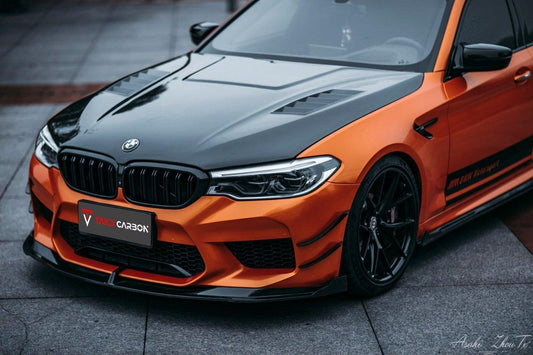 BMW M5 / M5C / M5CS F90 (fits both Pre-LCI & LCI) 2018 2019 2020 2021 2022 2023 2024 with Aftermarket Parts - Side Skirts from TAKD Carbon