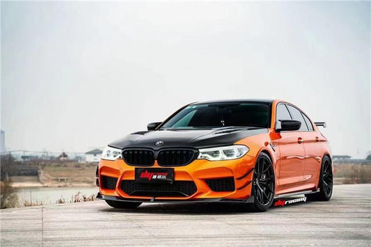 BMW M5 / M5C / M5CS F90 (fits both Pre-LCI & LCI) 2018 2019 2020 2021 2022 2023 2024 with Aftermarket Parts - Side Skirts from TAKD Carbon