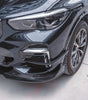 TAKD Carbon Fiber Front Bumper Canards for BMW X5 G05 M50i X/S Drive 40i 2019-2021 Pre-LCI - Performance SpeedShop