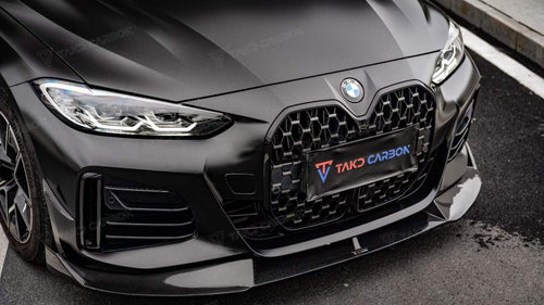 TAKD Carbon Fiber Front Lip for BMW I4 G26 M50 / e Drive 40 & G26 Gran coupe M440i 430i - Performance SpeedShop