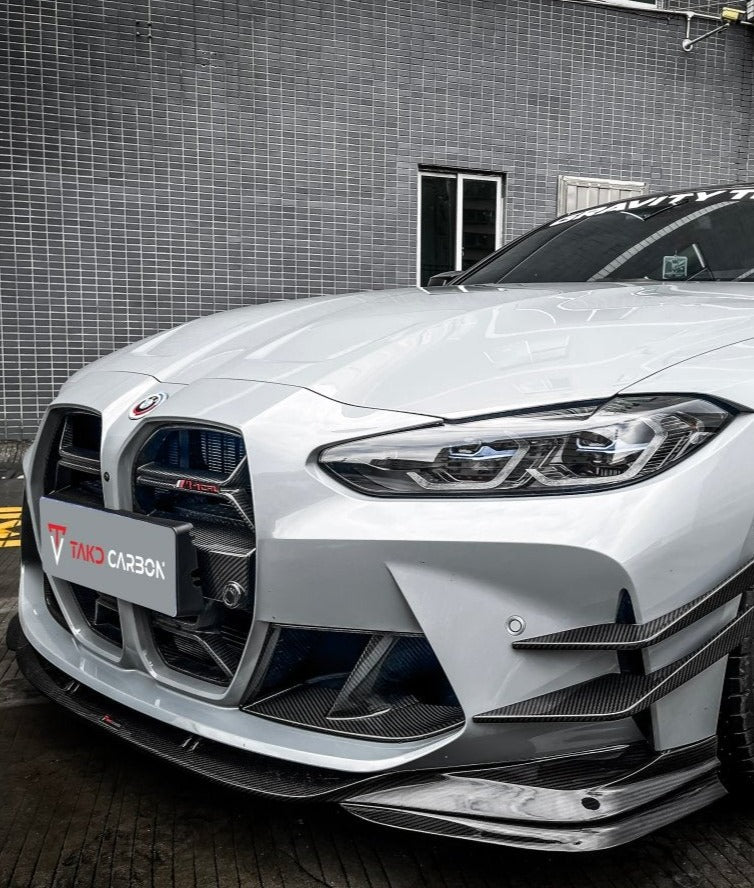 TAKD Carbon Fiber Front Lip Splitter for BMW M3 G80 & M4 G82 G83 2021-ON - Performance SpeedShop