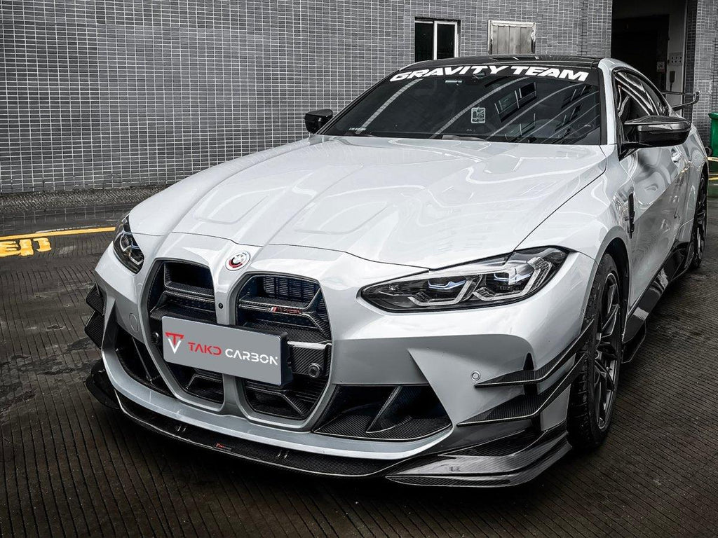 TAKD Carbon Fiber Front Lip Splitter for BMW M3 G80 & M4 G82 G83 2021-ON - Performance SpeedShop