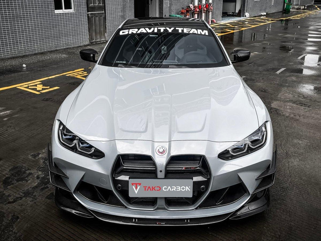 TAKD Carbon Fiber Front Lip Splitter for BMW M3 G80 & M4 G82 G83 2021-ON - Performance SpeedShop