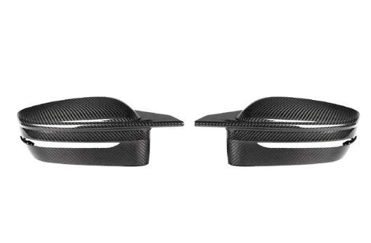 TAKD Carbon Fiber Mirror Cap Replacement for BMW I4 G26 M50 / e Drive 40 & G26 Gran coupe M440i 430i - Performance SpeedShop