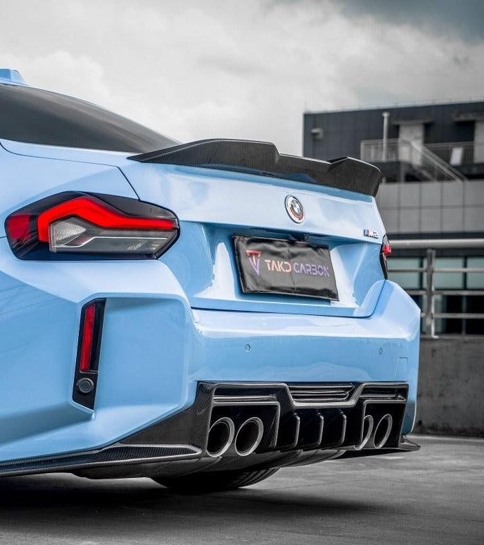 BMW M2 / M2C G87 Aftermarket Parts - TAKD Carbon Rear Diffuser Carbon ...