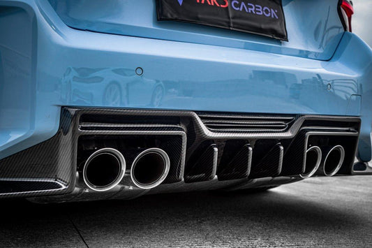 BMW M2 / M2C G87 2023-ON with Aftermarket Parts - Rear Diffuser Pre-preg Carbon Fiber from TAKD Carbon