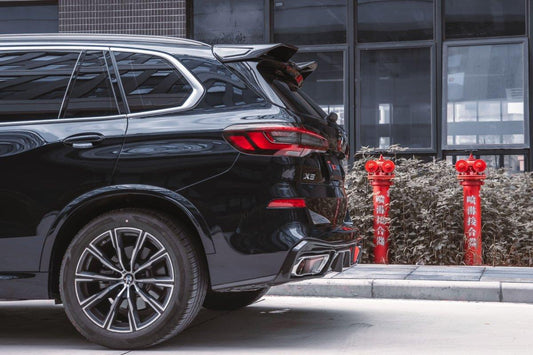 BMW X5 G05 M50i & X/S Drive 40i (with M-Package) (fits both Pre-LCI & LCI) 2019-ON with Aftermarket Parts - Rear Diffuser Pre-preg Carbon Fiber from TAKD Carbon