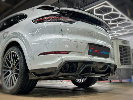 TAKD Carbon Fiber Rear Diffuser for Porsche Cayenne 9Y0 2018-ON - Performance SpeedShop