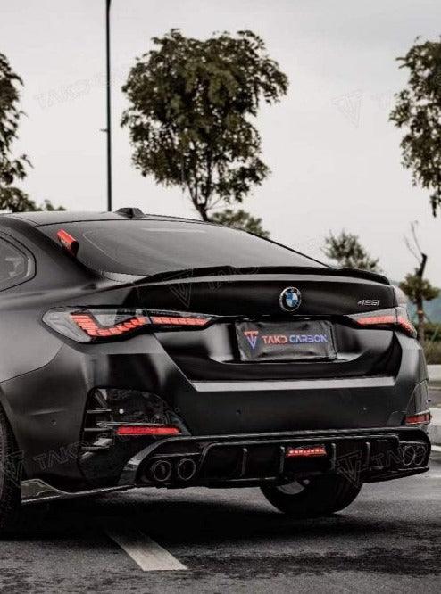 TAKD Carbon Fiber Rear Diffuser & Rear Canards for BMW 4 Series G26 Gran coupe M440i 430i - Performance SpeedShop