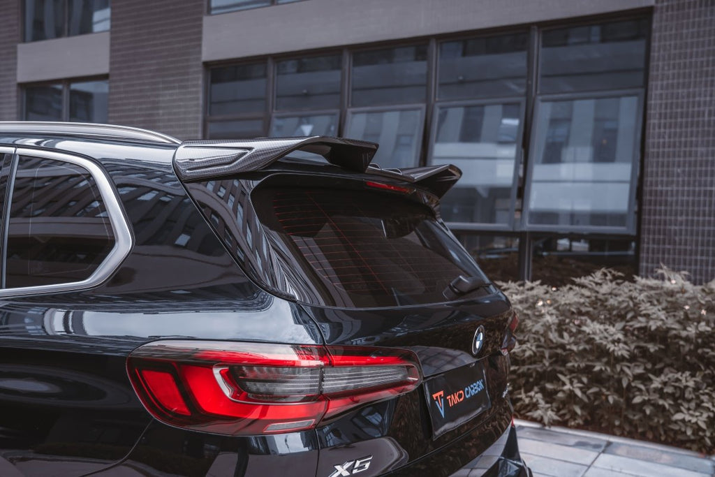 TAKD Carbon Fiber Rear Roof Spoiler for BMW X5 G05 M50i X/S Drive 40i 2019-ON - Performance SpeedShop