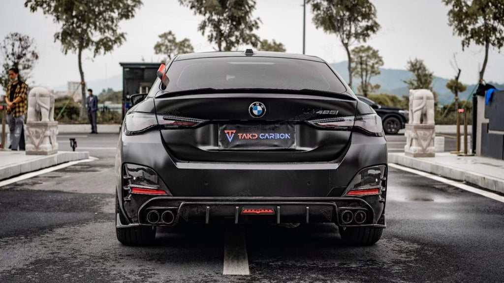 TAKD Carbon Fiber Rear Spoiler for BMW I4 G26 M50 / e Drive 40 & G26 Gran  coupe M440i 430i – Performance SpeedShop