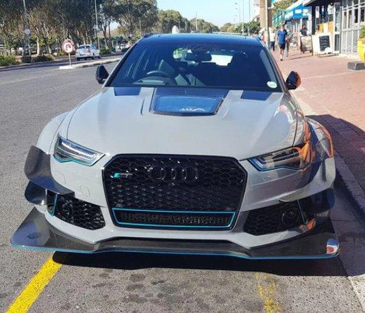 USCC RACING BKSS Style Carbon Fiber Hood Bonnet for Audi A6 S6 RS6 2013-2018 C7 C7.5 - Performance SpeedShop