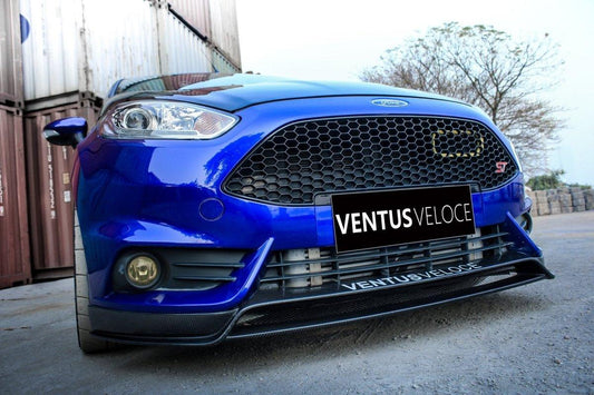 Ventus Veloce Carbon Fiber 2014 2015 2016 2017 Ford Fiesta ST Chin Spoiler - Performance SpeedShop