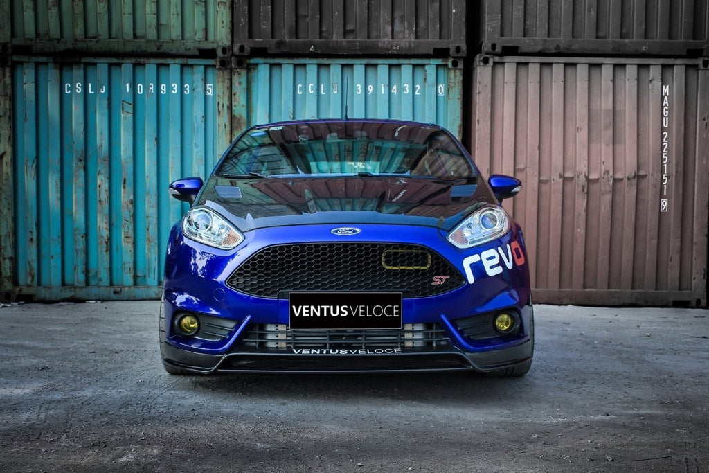 Ventus Veloce Carbon Fiber 2014 2015 2016 2017 Ford Fiesta ST Chin Spoiler - Performance SpeedShop