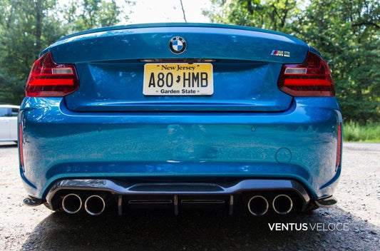 Ventus Veloce Carbon Fiber 2016 2017 2018 2019 2020 BMW M2 Rear Diffuser - Performance SpeedShop