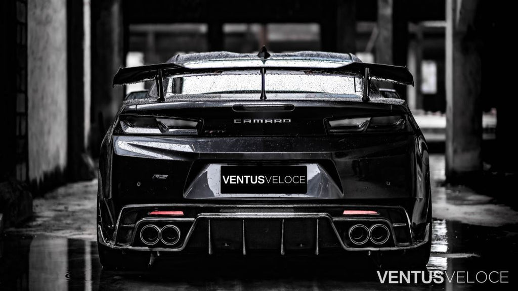 Ventus Veloce Carbon Fiber 2016 2017 2018 2019 2020 Chevrolet Camaro Rear Spoiler - Performance SpeedShop