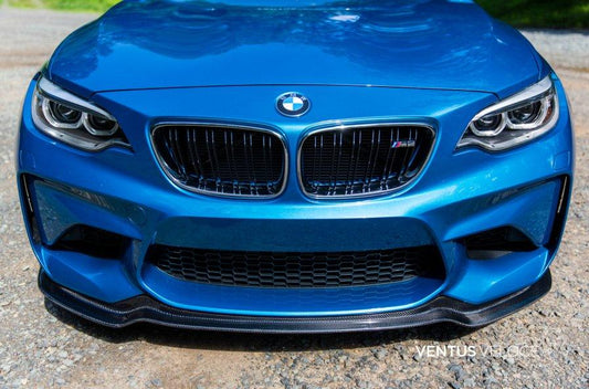 Ventus Veloce Carbon Fiber 2016 2017 2018 BMW M2 Front Splitter - Performance SpeedShop