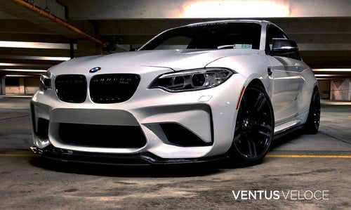 Ventus Veloce Carbon Fiber 2016 2017 2018 BMW M2 Front Splitter - Performance SpeedShop