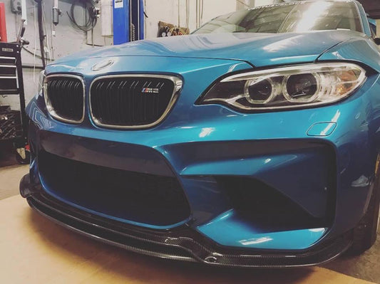 Ventus Veloce Carbon Fiber 2016 2017 2018 BMW M2 Front Splitter - Performance SpeedShop