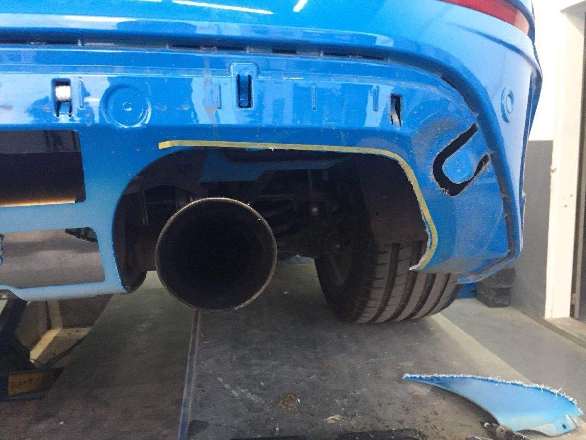 Ventus Veloce Carbon Fiber 2016 - 2018 Focus RS Rear Diffuser Quad Tip ...