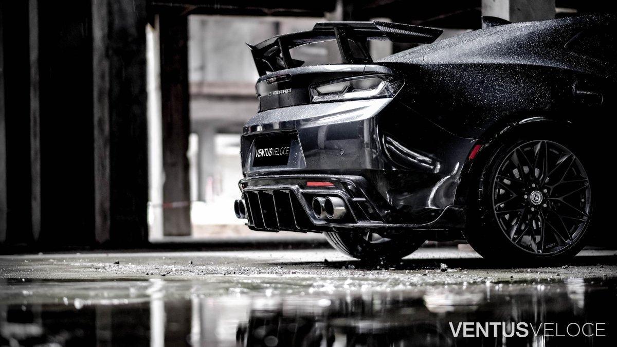 Ventus Veloce Carbon Fiber 2016-2021 Chevrolet Camaro Rear Diffuser ...