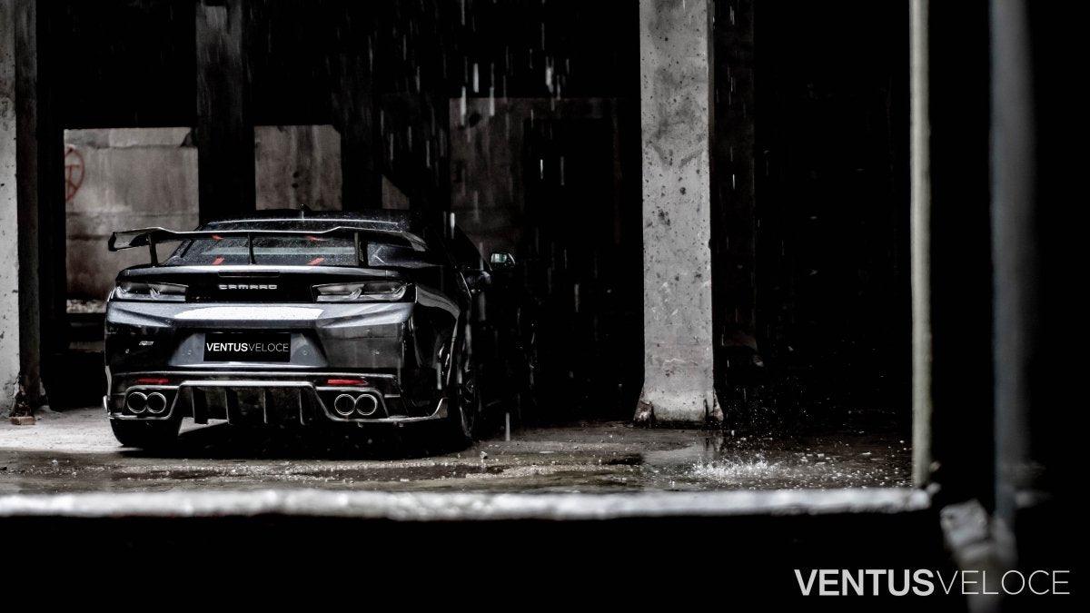 Ventus Veloce Carbon Fiber 2016-2021 Chevrolet Camaro Rear Diffuser ...