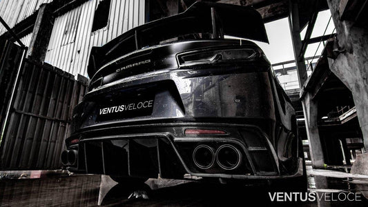 Ventus Veloce Carbon Fiber 2016-2021 Chevrolet Camaro Rear Diffuser - Performance SpeedShop