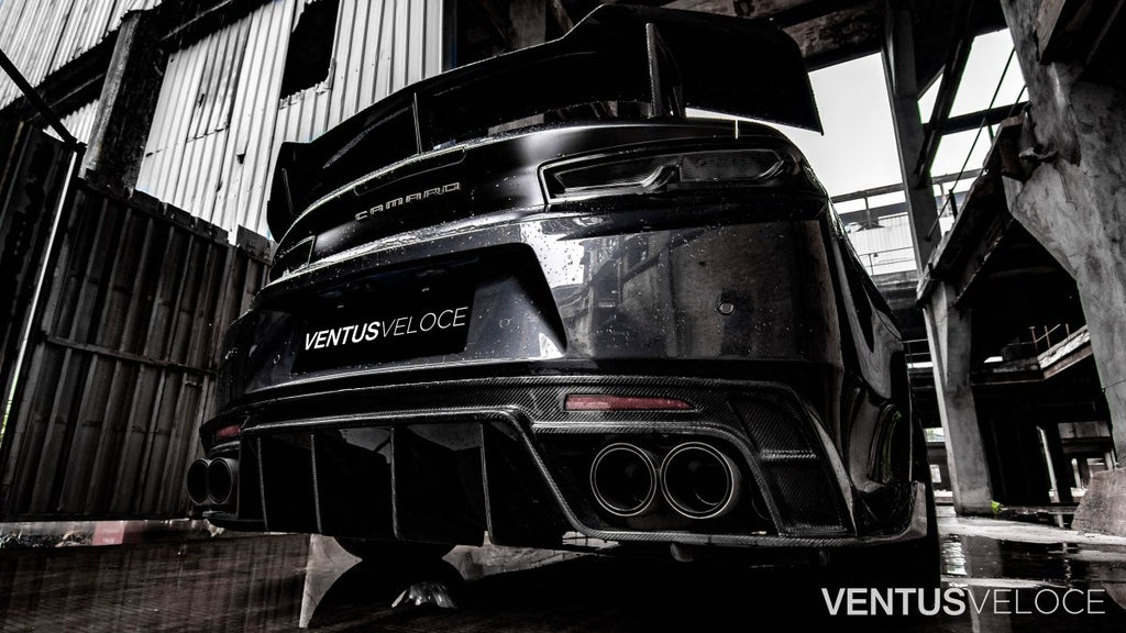Ventus Veloce Carbon Fiber 2016-2021 Chevrolet Camaro Rear Diffuser - Performance SpeedShop
