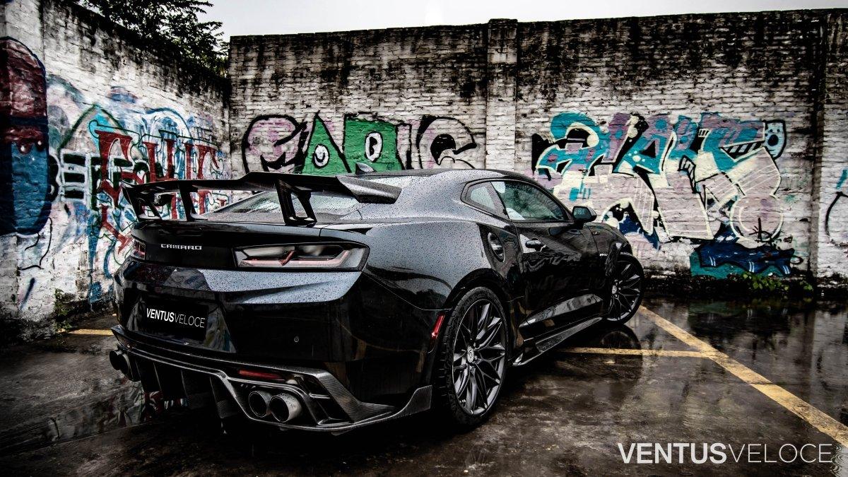 Camaro Rear Defuser Ventus Veloce Carbon Fiber 2016-2021 Chevrolet Camaro Rear Diffuser ...