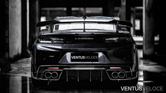 Ventus Veloce Carbon Fiber 2016-2021 Chevrolet Camaro Rear Diffuser - Performance SpeedShop