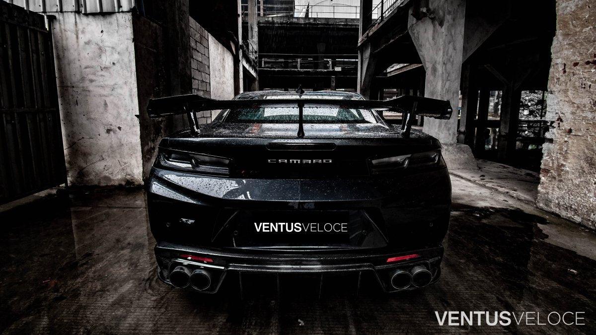 Ventus Veloce Carbon Fiber 2016-2021 Chevrolet Camaro Rear Diffuser ...