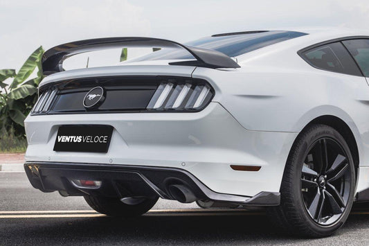 Ventus Veloce Carbon Fiber GT350 Style Rear Spoiler for 2015- 2020 Ford Mustang S550.1 S550.2 - Performance SpeedShop