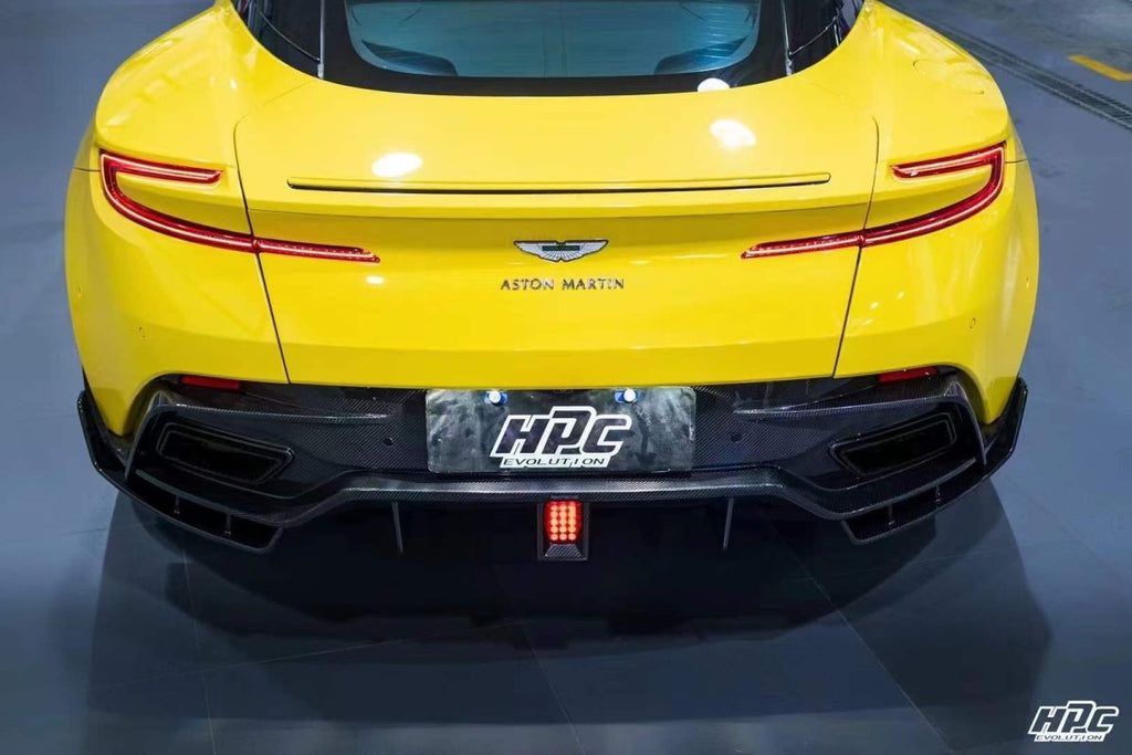Ventus Veloce Carbon Fiber Rear Diffuser & Canards for Aston Martin DB ...