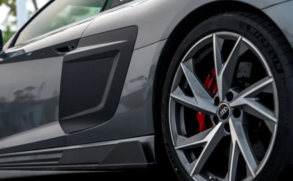 Ventus Veloce Carbon Fiber Side Skirts for Audi R8 2020-2023 - Performance SpeedShop