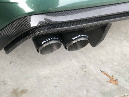 Ventus Veloce Universal Carbon Fiber Exhaust Tip Tips - Performance SpeedShop