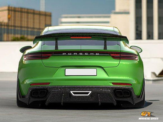 WARHEAD SPEED DRY Carbon Fiber Rear Diffuser For Porsche Panamera 971 / Turbo / GTS 2017-ON - Performance SpeedShop