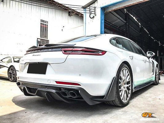 WARHEAD SPEED DRY Carbon Fiber Rear Diffuser For Porsche Panamera 971 / Turbo / GTS 2017-ON - Performance SpeedShop